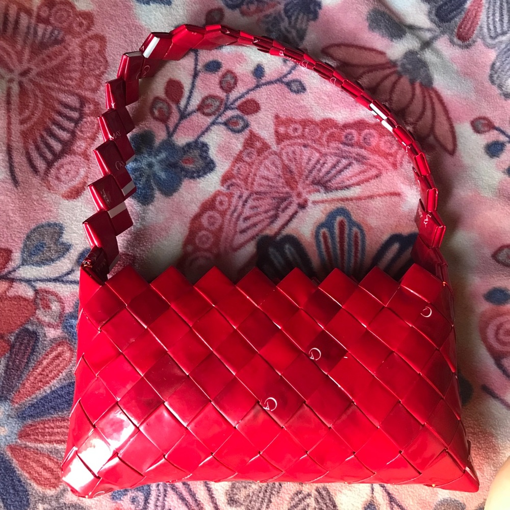 ❌SOLD❌ Vintage hand woven handbag mini purse